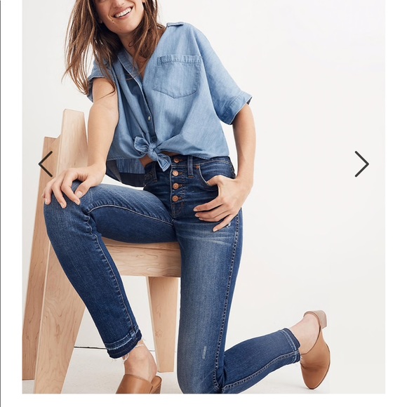 Madewell Denim - Petite Madewell 10” High Rise Skinny Jeans